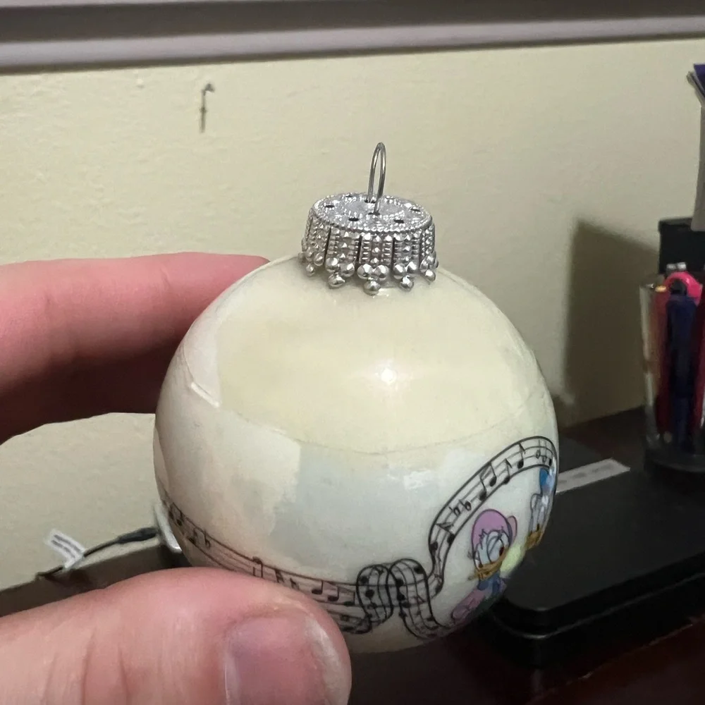 Vintage Disney Bulb Christmas Ornament